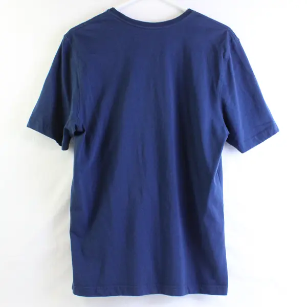 St John's Bay Solid Blue Color Short Sleeve T-Shirt 100% Cotton Men's Size Small