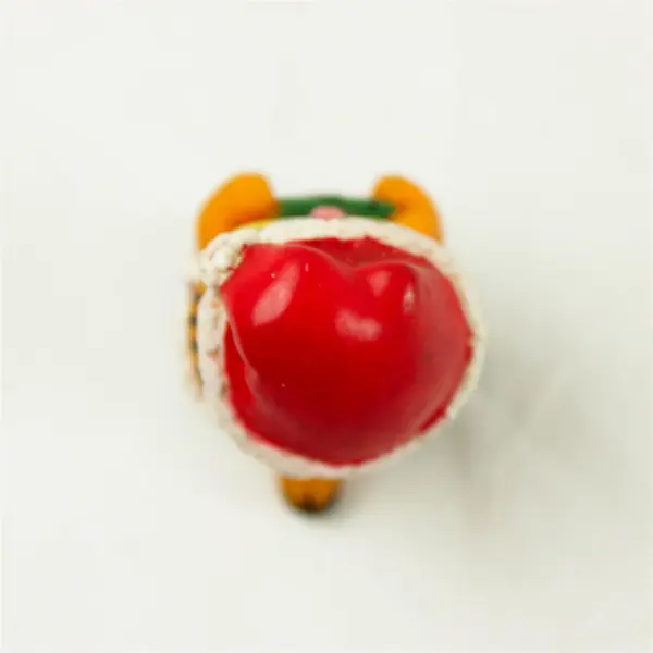 Vintage 1996 Garfield Santa Claus Figurine 3.5in Plastic Rubber Jim Davis