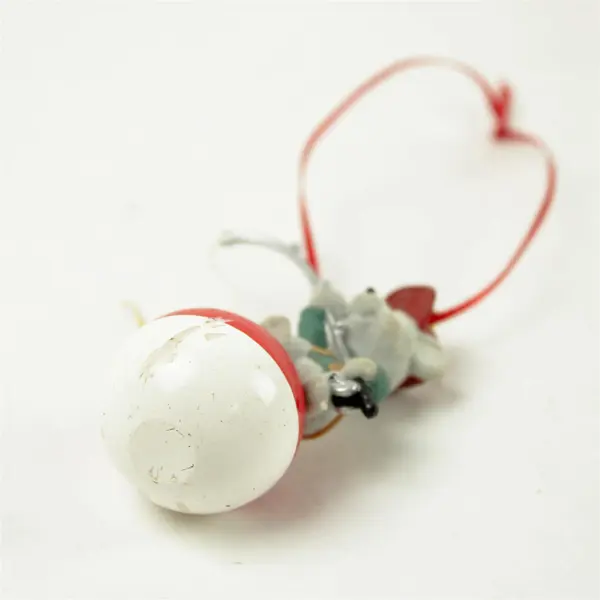 Hallmark Keepsake Ornament Fishin' Mission Mouse on Bobber Fishing Pole 2002