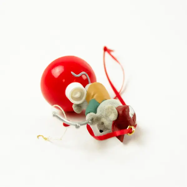 Hallmark Keepsake Ornament Fishin' Mission Mouse on Bobber Fishing Pole 2002