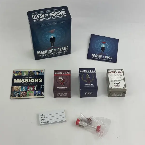 2013 Machine of Death The Game of Creative Assassination Bearstache Card Game