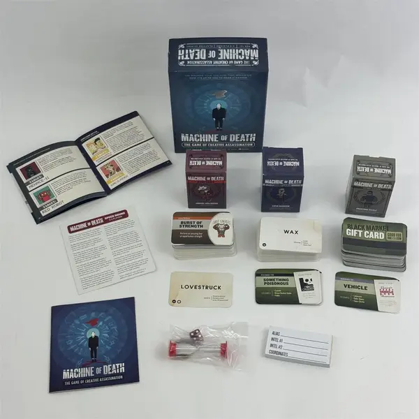 2013 Machine of Death The Game of Creative Assassination Bearstache Card Game