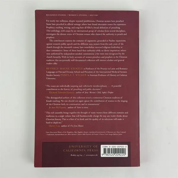 Women Preachers and Prophets Through Two Millennia of Christianity Pamela Walker