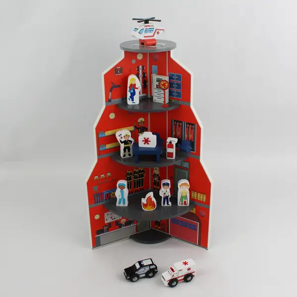 Walmart Spark Create Imagine Emergency Wooden Play Set 18 Pieces