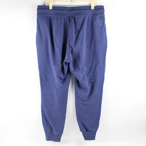 Reebok Solid Purple Jogger Sweatpants Zipper Pockets Women's Size XL