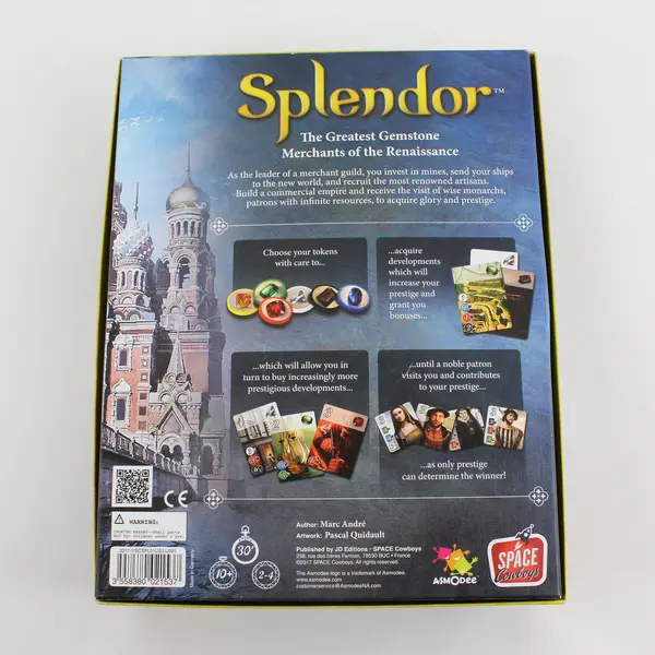 2017 Space Cowboys Splendor Board Game by Marc Andre Family Strategy Game 