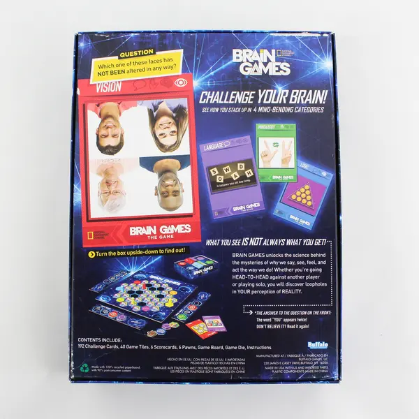 2015 Buffalo Games The National Geographic Channel Brain Games Board Game 