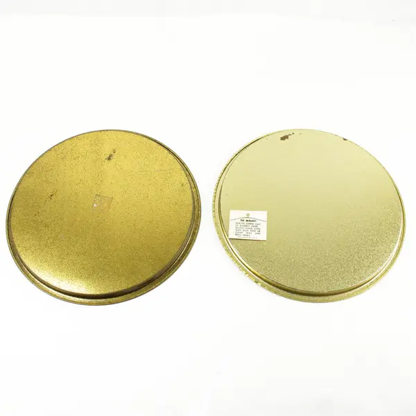 Lot of 2 Vintage Metal Trays Oranges & Flowers Hawaiian Islands