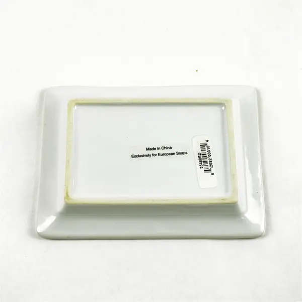 Pre de Provence White-Washed Terracotta Ceramic Soap Dish 6x4.5 Farmhouse