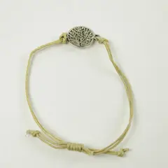 Adjustable Cord Bracelet Tree of Life Alloy Charm
