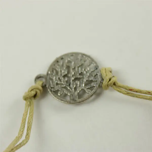 Adjustable Cord Bracelet Tree of Life Alloy Charm