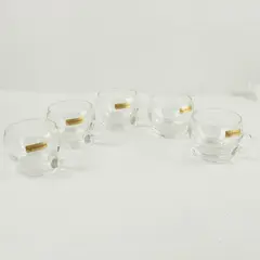 Set of 5 Nachtmann Opal Swirl Punch Cups 2 7/8 Inch