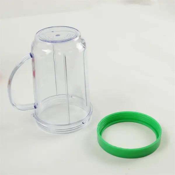 Lot of 3 Magic Bullet Blender Cups/Mugs Yellow Red Green New