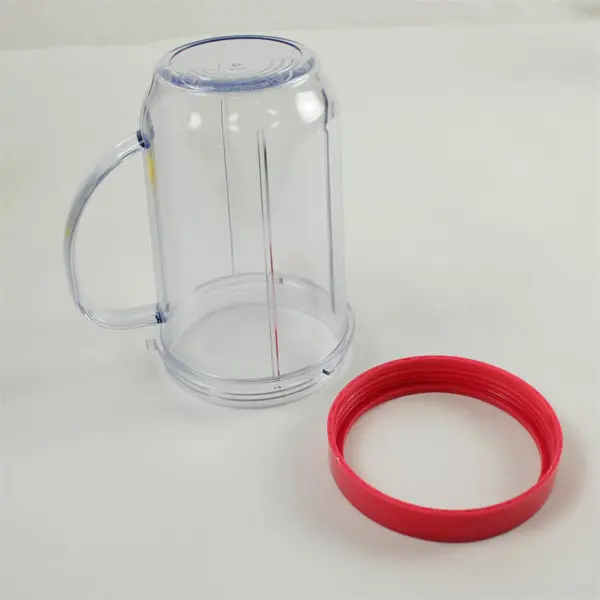 Lot of 3 Magic Bullet Blender Cups/Mugs Yellow Red Green New