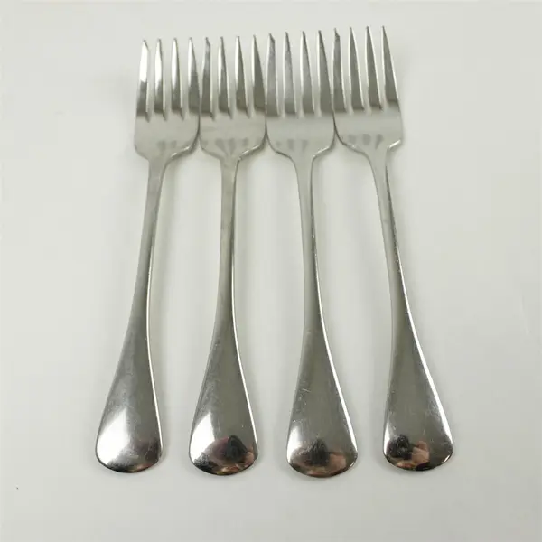 Lot of 4 Oneida Cabana Stainless Steel Salad Forks 6.75"