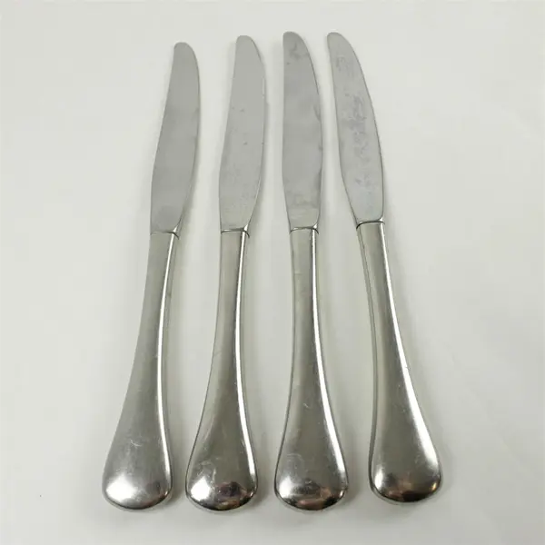 Lot of 4 Oneida Cabana Stainless Modern Hollow Dinner Knives