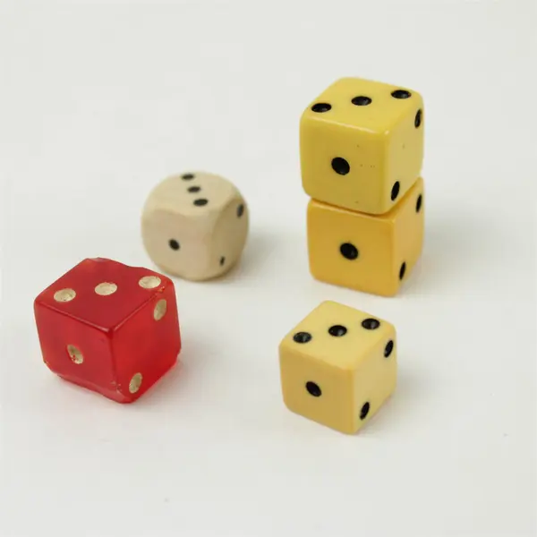 Lot of Various Game Pieces Dice Wooden Blocks Monopoly Houses