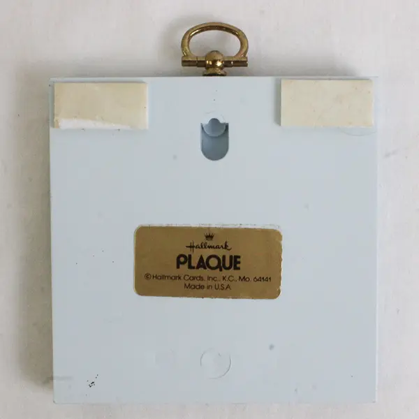 VTG 1981 Hallmark Kittens Wall Plaque Sewing Friendship Feels So-o-o Good