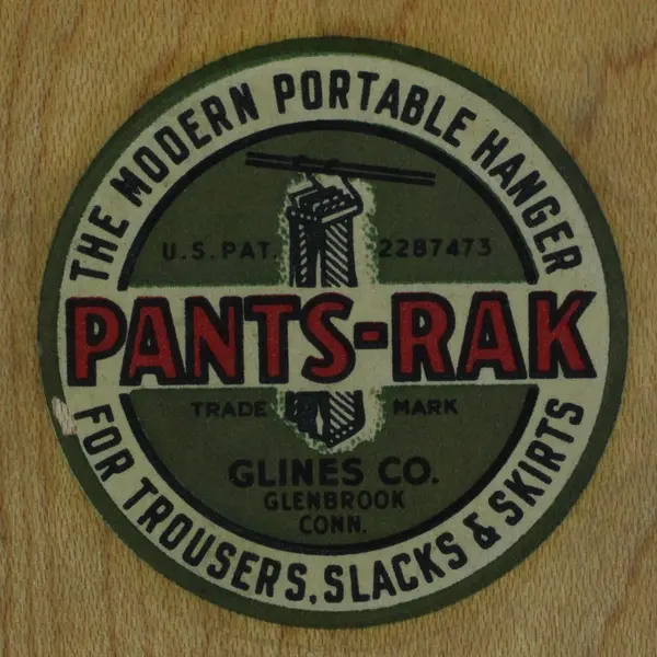 Antique Vintage Mid Century Art Deco Wooden Pants-Rak Rack Hanger Glines
