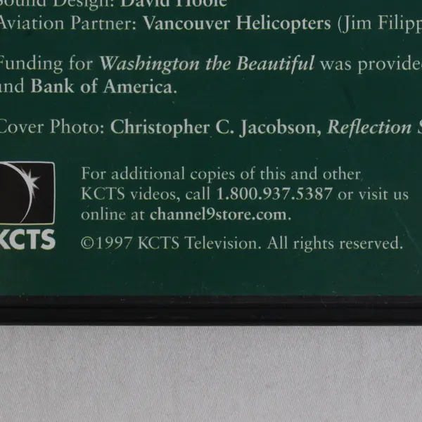 Washington the Beautiful 1997 KCTS Seattle TV Natural World DVD PBS