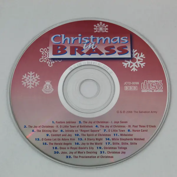 Christmas In Brass Audio Music CD Disc 2008 The Salvation Army