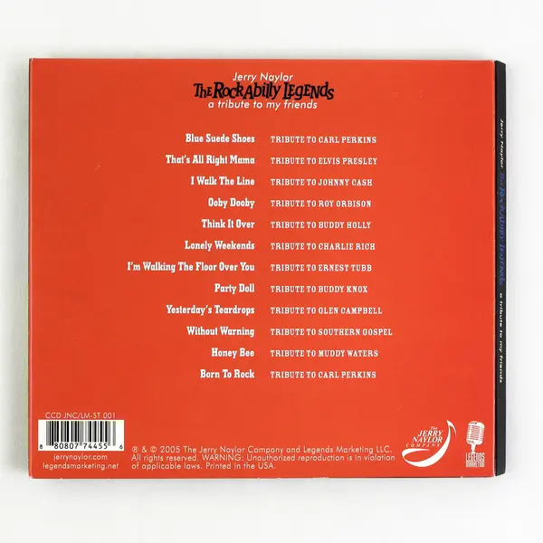 Jerry Naylor The Rockabilly Legends Tribute CD 2005 Pre-Owned