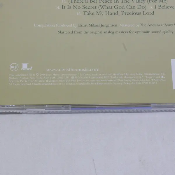 His Hand In Mine by Elvis Presley Remaster (CD, 2016, RCA)