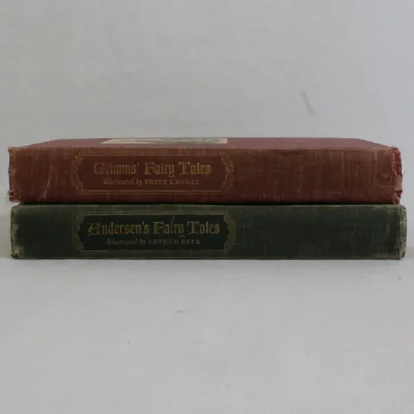 1945- Set of 2 Andersen's and Grimm's Fairy Tales