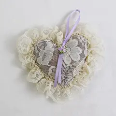 Vintage Victoria's Secret Potpourri Heart Lace Lavender Ribbon with Original Tag