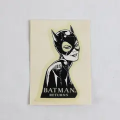 1992 Ralston Purina Batman Returns Glow in the Dark Sticker Batman Catwoman