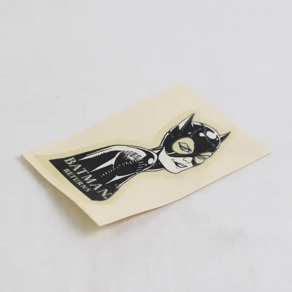1992 Ralston Purina Batman Returns Glow in the Dark Sticker Batman Catwoman