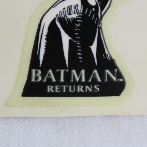 1992 Ralston Purina Batman Returns Glow in the Dark Sticker Batman Catwoman