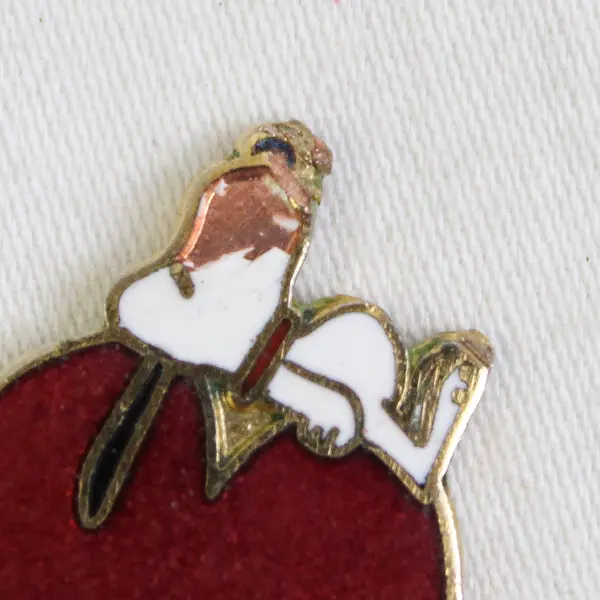 Peanuts Snoopy on Red Heart Charm Tiny AVIVA
