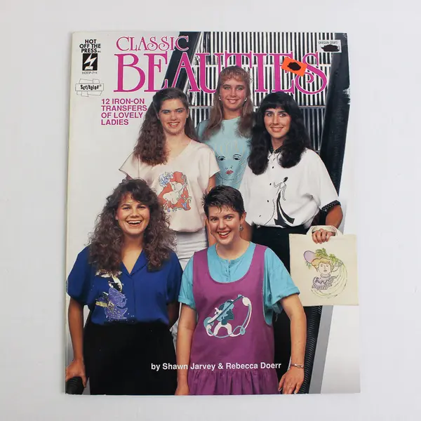 Lot of 2 Hot Off The Press Iron-On Transfer Booklets With 11 & 12 Transfers 1990