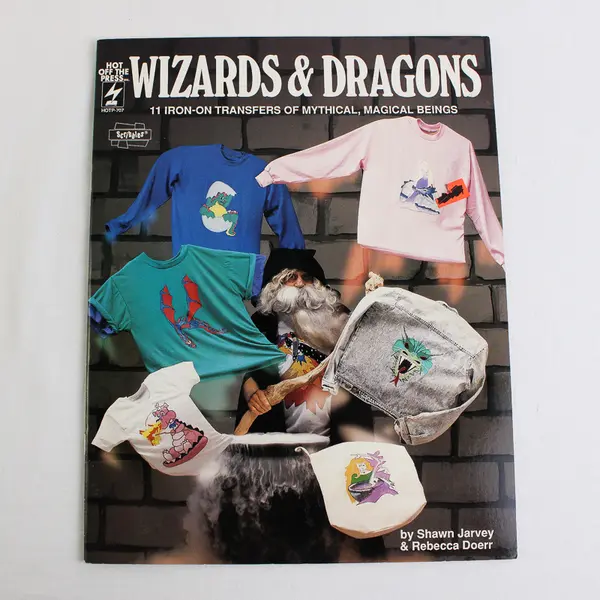 Lot of 2 Hot Off The Press Iron-On Transfer Booklets With 11 & 12 Transfers 1990