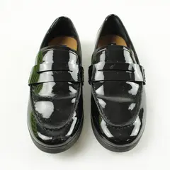 Lands' End  Black Patent Leather Penny Loafers Size 6