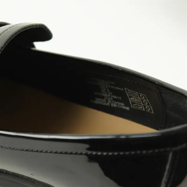 Lands' End  Black Patent Leather Penny Loafers Size 6