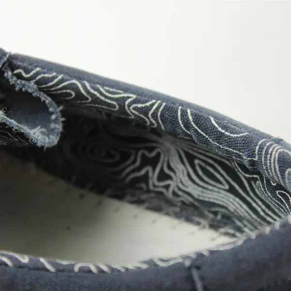 Hey Dude Wally Stretch Canvas Shoes Navy Blue Youth Size 6