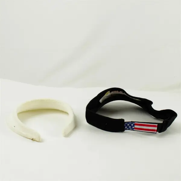 Lot of 2 Sublimity Sun Visors Harvest Festival Adjustable Black & Formed White