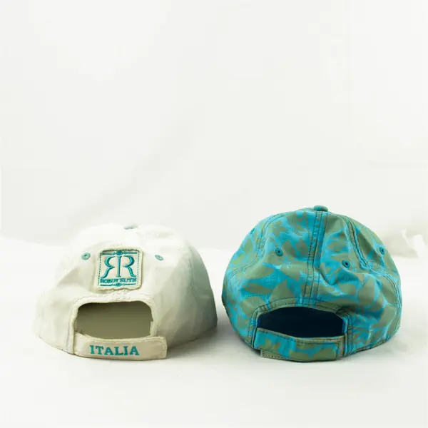 Lot of 2 Women's Adjustable Floral Baseball Caps Tropical Trends, Robin Ruth