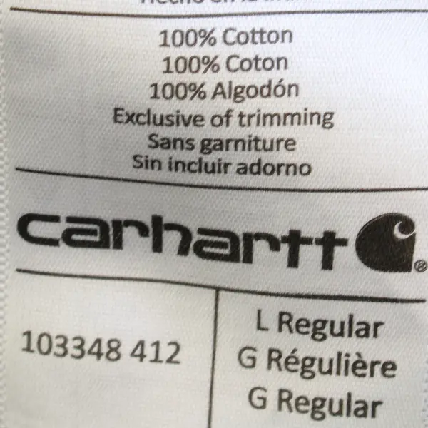 Carhartt Men's L Multicolor Plaid Heavyweight Original Fit Button Up Flannel