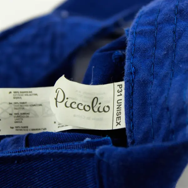 Lot of 2 Baseball Caps White W/Room For Pony Tail  & Blue Adjustable