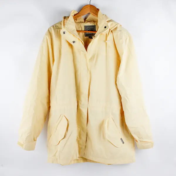 Pacific Trail Outdoor Wear Women's L Yellow Detachable Hood Windbreaker Jacket