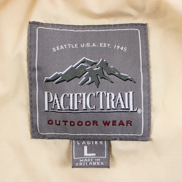 Pacific Trail Outdoor Wear Women's L Yellow Detachable Hood Windbreaker Jacket