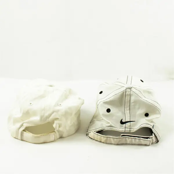 Lot of 2 Adjustable Baseball Caps White Nike Golf & White Maui