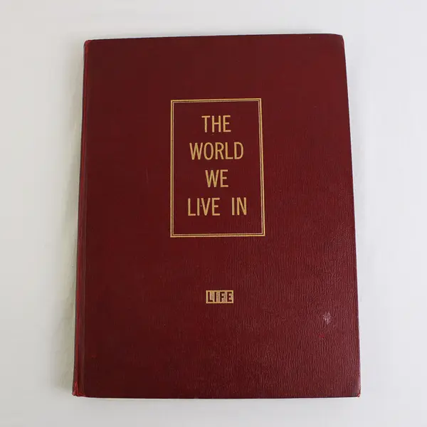 Vintage LIFE Book The World We Live In 1955 Hardcover Good