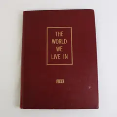 Vintage LIFE Book The World We Live In 1955 Hardcover Good