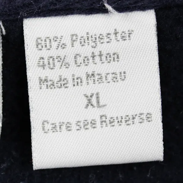 Vintage Artisans Men's XL Gray/Navy Eagle Crest Wolf Graphic 1/4 Zip Sweater