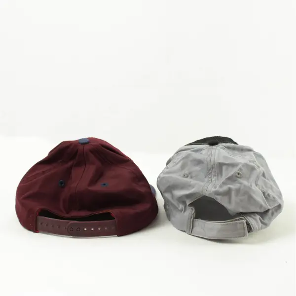 Lot of 2 Adjustable Baseball Caps Maroon Alaska & Black Optimus Paint & Primer