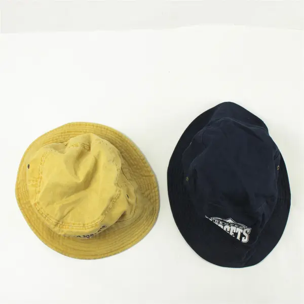 Lot of 2 Bucket Hats Yellow Minnesota & Blue Denver Nuggets